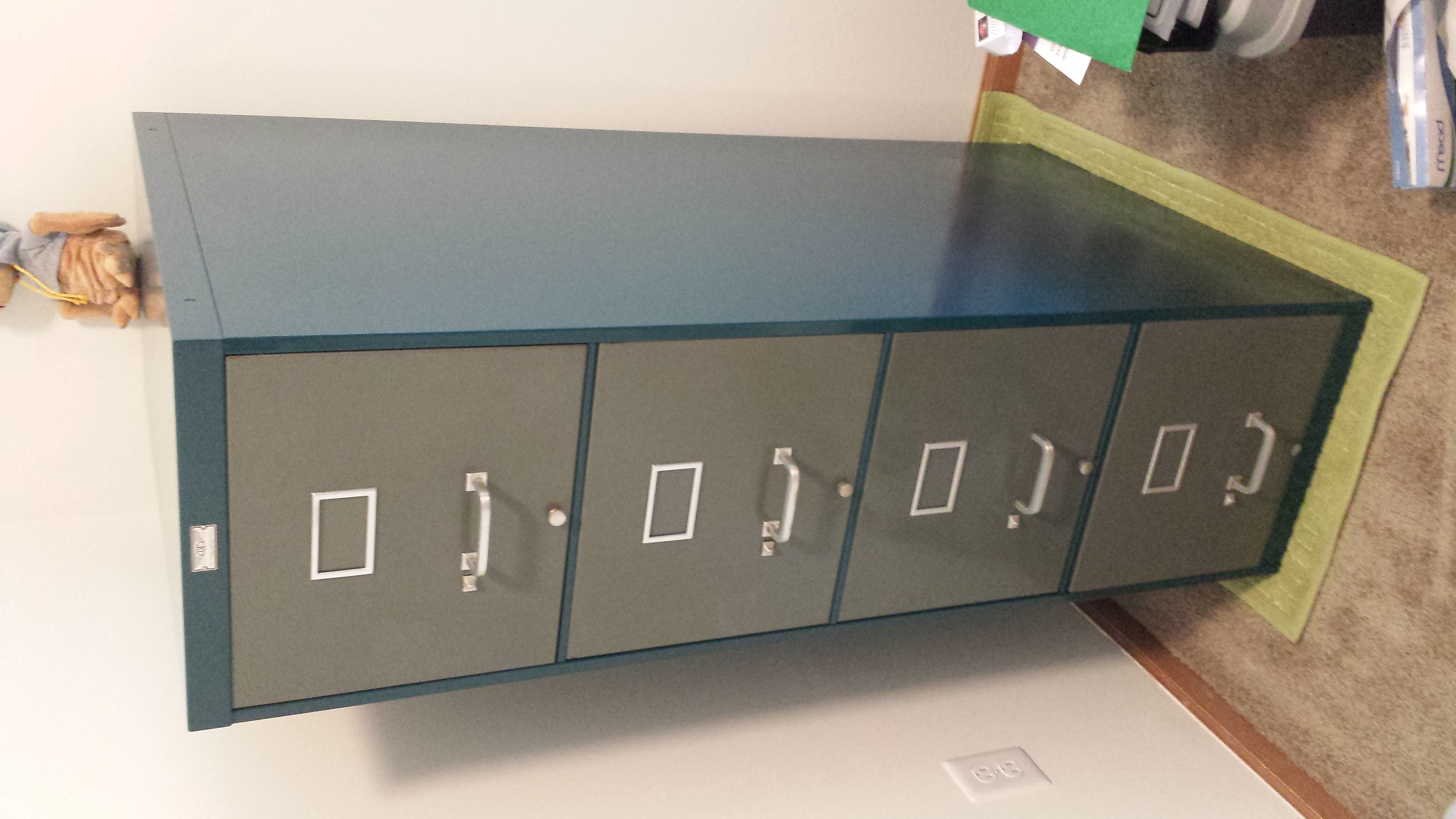 Finished file cabinet