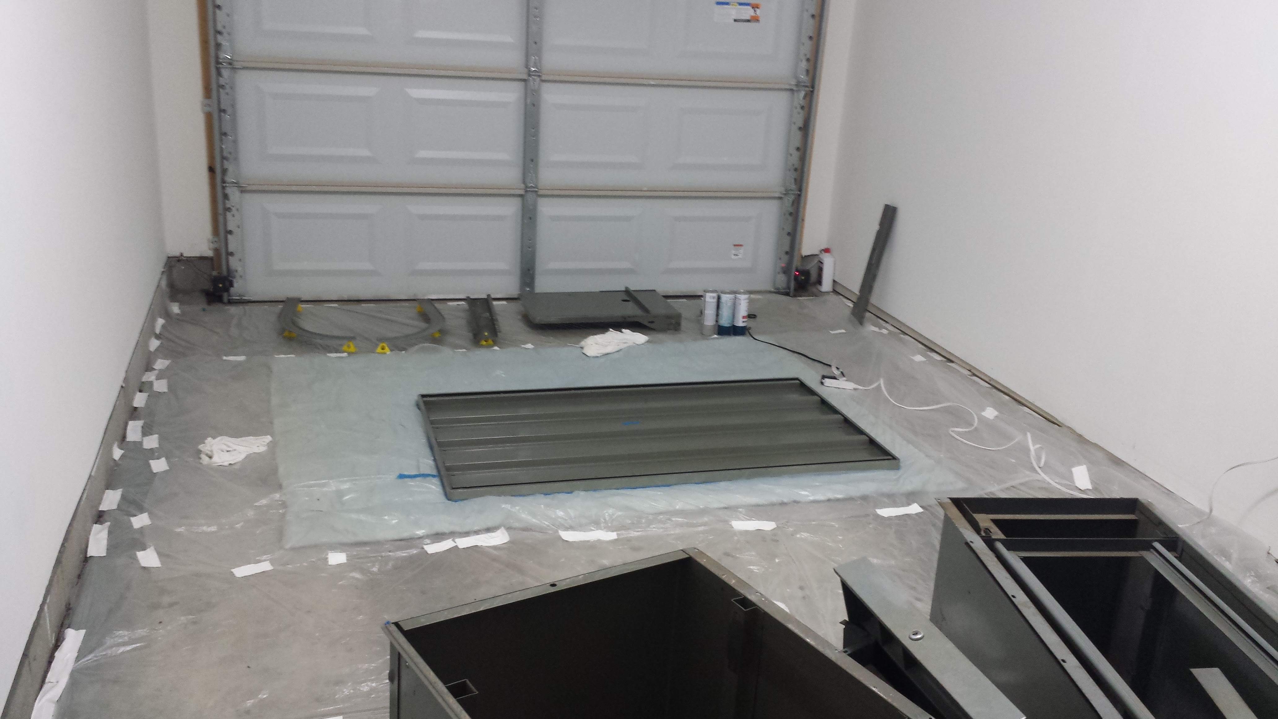 Garage paint booth wide