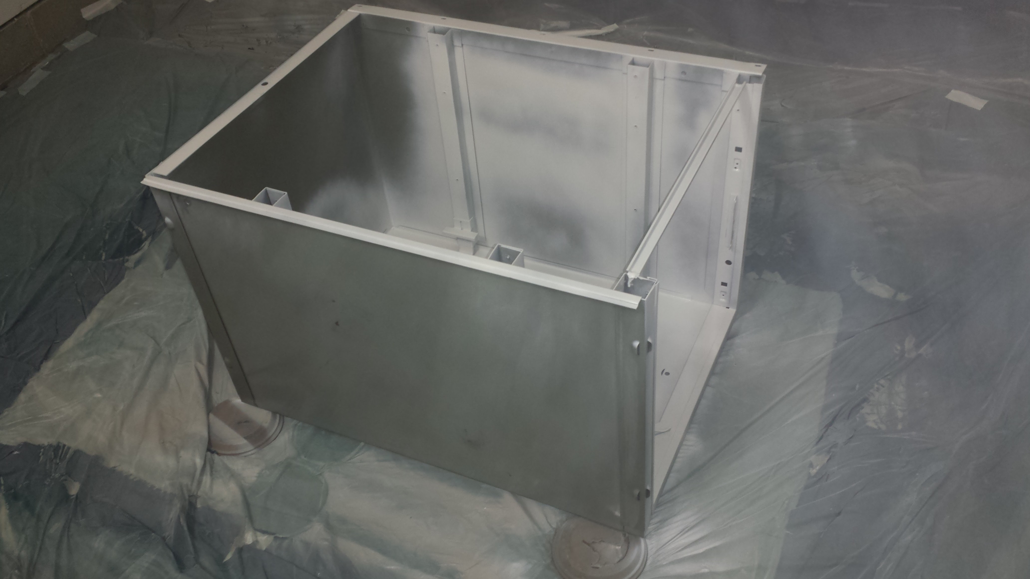 Cabinet shell in primer